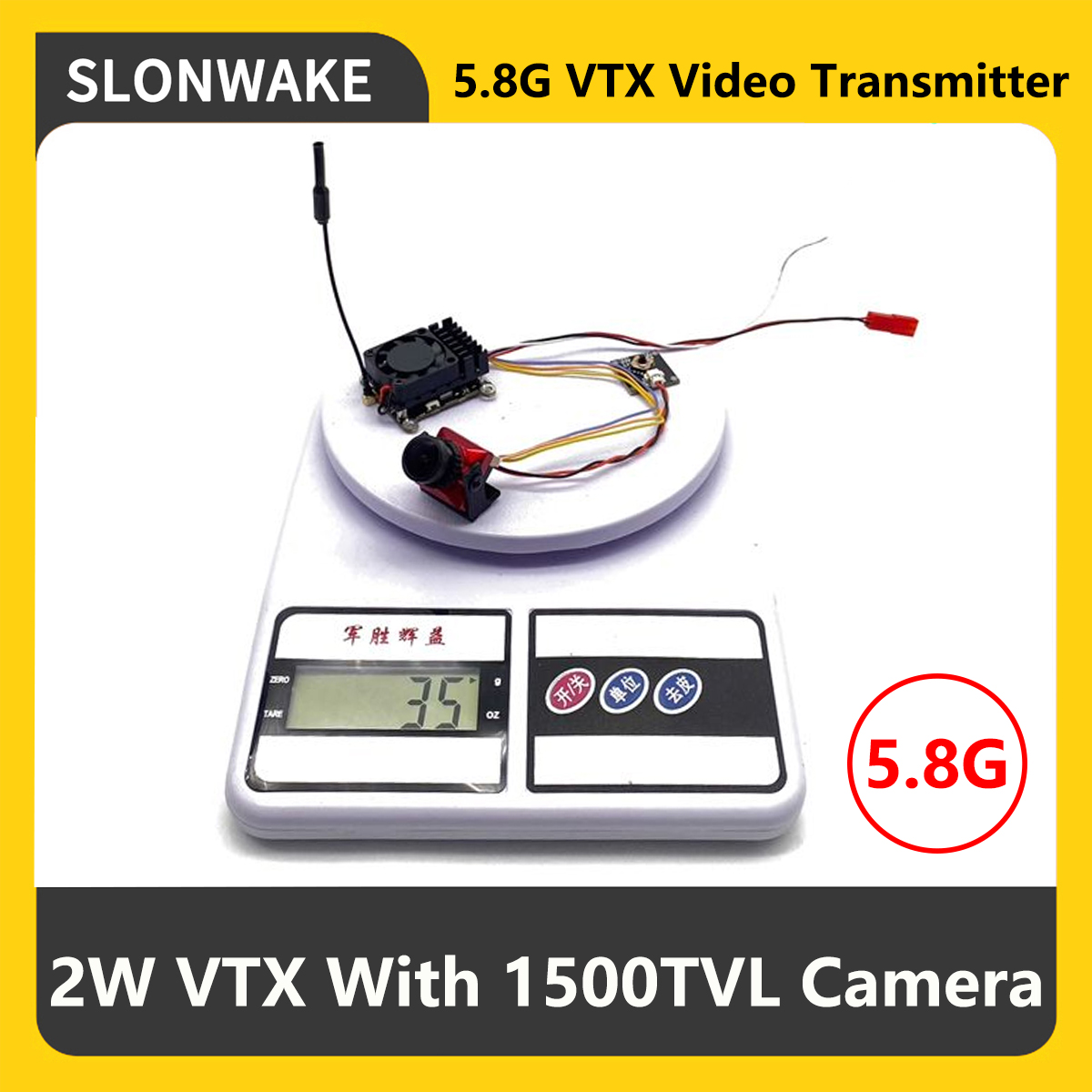 Fpv Drone Camera - SLONWAKE 5.8G 2000mW FPV VTX Sender