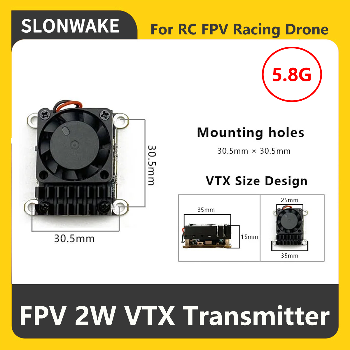 SLONWAKE 5.8G 2000mW FPV VTX S – Fpv Drone Camera Bewertung und Preis